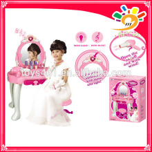 Dressing table with music and light funny game toys for girl